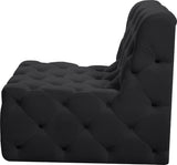 Tuft Contemporary Armless Chair with Deep Button Tufting for Modern and Stylish Living Spaces