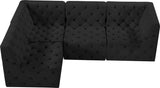 Tuft Velvet Modular Sectional - Deep Button Tufting, Stylish Design for Endless Configurations