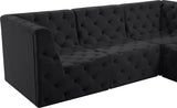Tuft Velvet Modular Sectional - Deep Button Tufting, Stylish Design for Endless Configurations