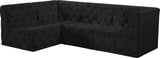 Tuft Velvet Modular Sectional - Deep Button Tufting, Stylish Design for Endless Configurations