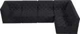 Tuft Velvet Modular Sectional - Deep Button Tufting, Stylish Design for Endless Configurations