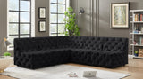 Tuft Velvet Modular Sectional - Deep Button Tufting, Stylish Design for Endless Configurations