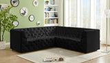 Tuft Velvet Modular Sectional - Deep Button Tufting, Stylish Design for Endless Configurations