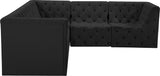 Tuft Velvet Modular Sectional - Deep Button Tufting, Stylish Design for Endless Configurations