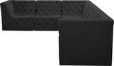 Tuft Velvet Modular Sectional - Deep Button Tufting, Stylish Design for Endless Configurations