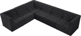 Tuft Velvet Modular Sectional - Deep Button Tufting, Stylish Design for Endless Configurations