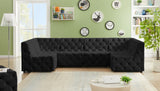 Tuft Velvet Modular Sectional - Deep Button Tufting, Stylish Design for Endless Configurations