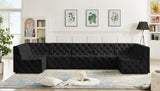 Tuft Velvet Modular Sectional - Deep Button Tufting, Stylish Design for Endless Configurations