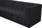 Tuft Velvet Modular Sectional - Deep Button Tufting, Stylish Design for Endless Configurations