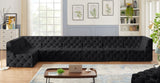 Tuft Velvet Modular Sectional - Deep Button Tufting, Stylish Design for Endless Configurations