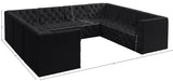 Tuft Velvet Modular Sectional - Deep Button Tufting, Stylish Design for Endless Configurations