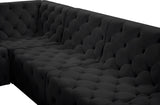 Tuft Velvet Modular Sectional - Deep Button Tufting, Stylish Design for Endless Configurations