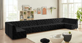 Tuft Velvet Modular Sectional - Deep Button Tufting, Stylish Design for Endless Configurations