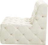Tuft Contemporary Armless Chair with Deep Button Tufting for Modern and Stylish Living Spaces