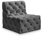 Tuft Contemporary Armless Chair with Deep Button Tufting for Modern and Stylish Living Spaces