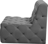 Tuft Contemporary Armless Chair with Deep Button Tufting for Modern and Stylish Living Spaces
