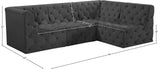 Tuft Velvet Modular Sectional Sofa - Deep Button Tufting, Soft Black Velvet, Infinite Configurations