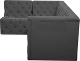 Tuft Velvet Modular Sectional Sofa - Deep Button Tufting, Soft Black Velvet, Infinite Configurations