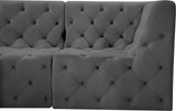 Tuft Velvet Modular Sectional Sofa - Deep Button Tufting, Soft Black Velvet, Infinite Configurations