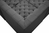 Tuft Velvet Modular Sectional Sofa - Deep Button Tufting, Soft Black Velvet, Infinite Configurations