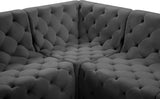 Tuft Velvet Modular Sectional Sofa - Deep Button Tufting, Soft Black Velvet, Infinite Configurations