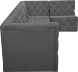 Tuft Velvet Modular Sectional Sofa - Deep Button Tufting, Soft Black Velvet, Infinite Configurations