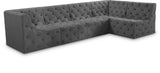 Tuft Velvet Modular Sectional Sofa - Deep Button Tufting, Soft Black Velvet, Infinite Configurations