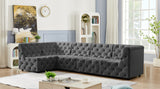 Tuft Velvet Modular Sectional Sofa - Deep Button Tufting, Soft Black Velvet, Infinite Configurations