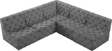 Tuft Velvet Modular Sectional Sofa - Deep Button Tufting, Soft Black Velvet, Infinite Configurations