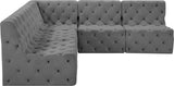 Tuft Velvet Modular Sectional Sofa - Deep Button Tufting, Soft Black Velvet, Infinite Configurations