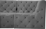 Tuft Velvet Modular Sectional Sofa - Deep Button Tufting, Soft Black Velvet, Infinite Configurations
