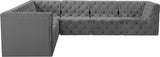 Tuft Velvet Modular Sectional Sofa - Deep Button Tufting, Soft Black Velvet, Infinite Configurations