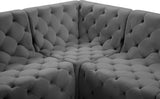 Tuft Velvet Modular Sectional Sofa - Deep Button Tufting, Soft Black Velvet, Infinite Configurations