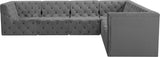 Tuft Velvet Modular Sectional Sofa - Deep Button Tufting, Soft Black Velvet, Infinite Configurations