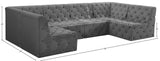 Tuft Velvet Modular Sectional Sofa - Deep Button Tufting, Soft Black Velvet, Infinite Configurations