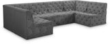 Tuft Velvet Modular Sectional Sofa - Deep Button Tufting, Soft Black Velvet, Infinite Configurations