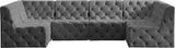 Tuft Velvet Modular Sectional Sofa - Deep Button Tufting, Soft Black Velvet, Infinite Configurations