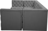 Tuft Velvet Modular Sectional Sofa - Deep Button Tufting, Soft Black Velvet, Infinite Configurations