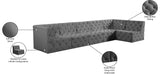 Tuft Velvet Modular Sectional Sofa - Deep Button Tufting, Soft Black Velvet, Infinite Configurations