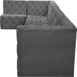 Tuft Velvet Modular Sectional Sofa - Deep Button Tufting, Soft Black Velvet, Infinite Configurations