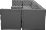 Tuft Velvet Modular Sectional Sofa - Deep Button Tufting, Soft Black Velvet, Infinite Configurations