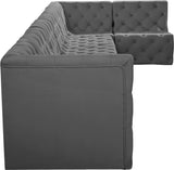 Tuft Velvet Modular Sectional Sofa - Deep Button Tufting, Soft Black Velvet, Infinite Configurations