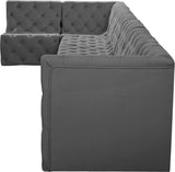 Tuft Velvet Modular Sectional Sofa - Deep Button Tufting, Soft Black Velvet, Infinite Configurations
