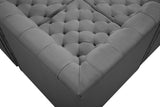 Tuft Velvet Modular Sectional Sofa - Deep Button Tufting, Soft Black Velvet, Infinite Configurations