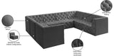 Tuft Velvet Modular Sectional Sofa - Deep Button Tufting, Soft Black Velvet, Infinite Configurations