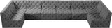 Tuft Velvet Modular Sectional Sofa - Deep Button Tufting, Soft Black Velvet, Infinite Configurations