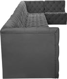 Tuft Velvet Modular Sectional Sofa - Deep Button Tufting, Soft Black Velvet, Infinite Configurations