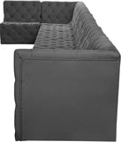 Tuft Velvet Modular Sectional Sofa - Deep Button Tufting, Soft Black Velvet, Infinite Configurations