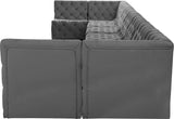 Tuft Velvet Modular Sectional Sofa - Deep Button Tufting, Soft Black Velvet, Infinite Configurations