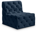 Tuft Contemporary Armless Chair with Deep Button Tufting for Modern and Stylish Living Spaces
